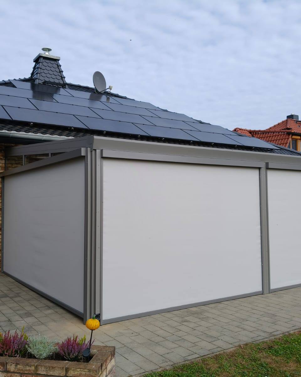 Zadaszenie tarasu Trendstyle Plus w Kolkwitz, 6500 × 4500 mm: zdjęcie 9