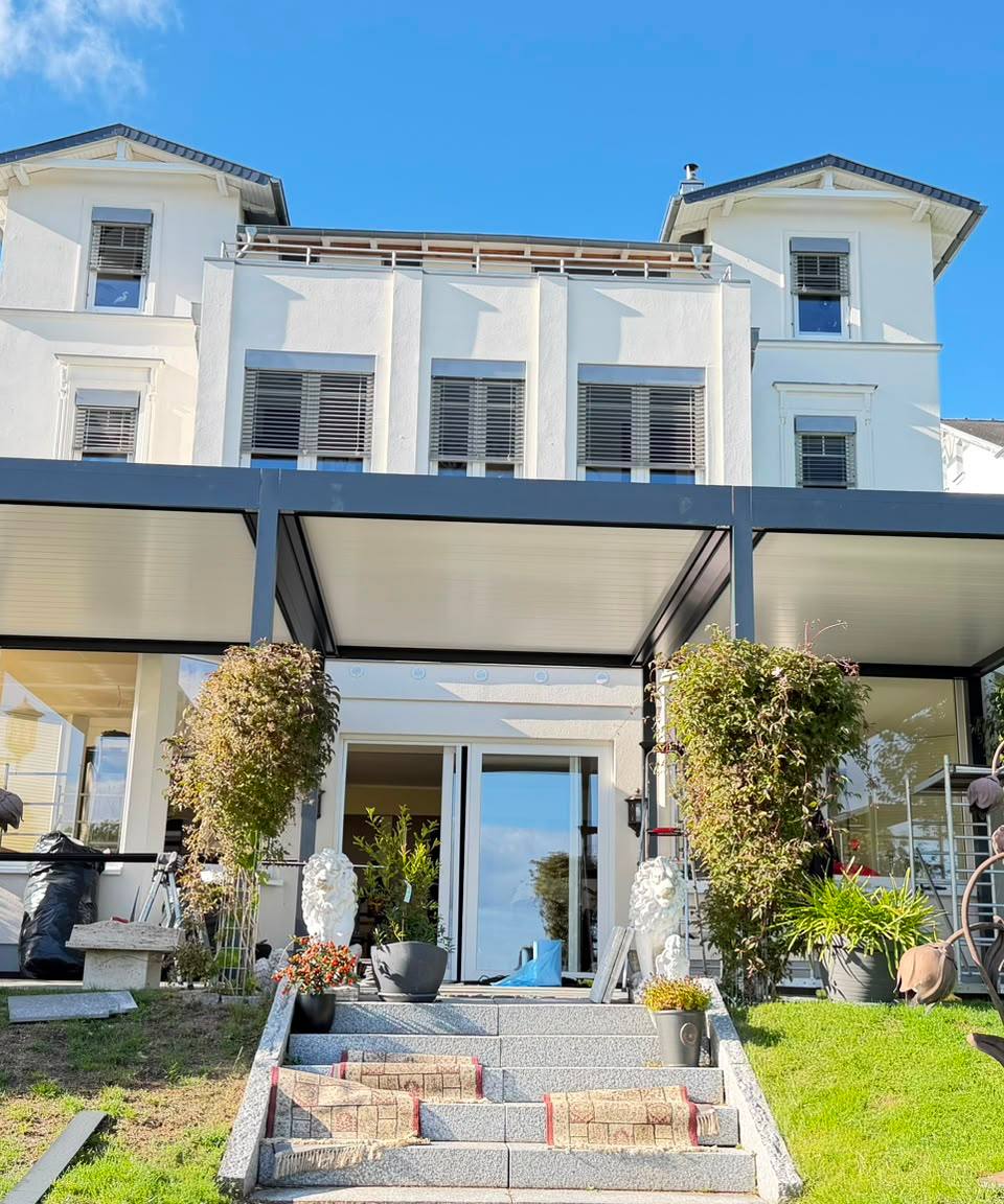 Pergola lamelowa z trzech modułów w Sassnitz: zdjęcie 3